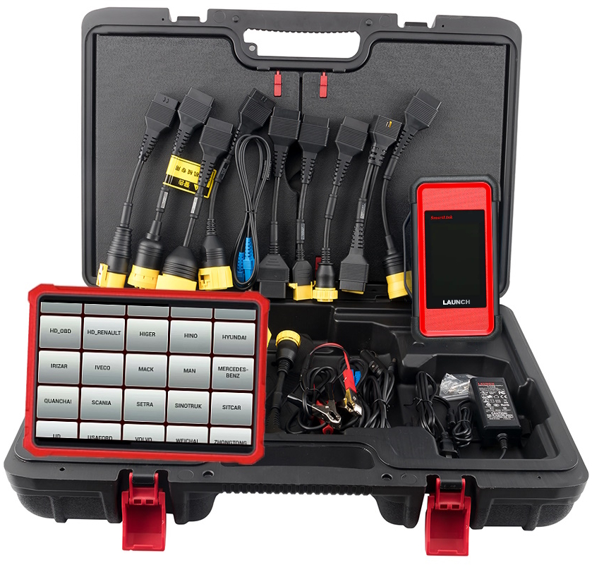 Launch Heavy Duty X431 SmartLink + планшет - универсальный комплект для диагностики легковых и грузовых автомобилей.