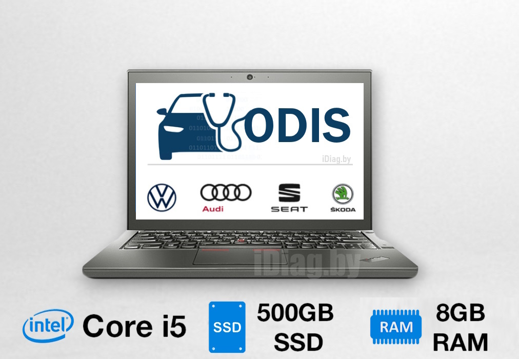 Готовый комплекты (сканер+ноутбук) ODIS Service 23.01 + ODIS Engineering 17.01 для автомобилей VW, Audi, Skoda, Seat
