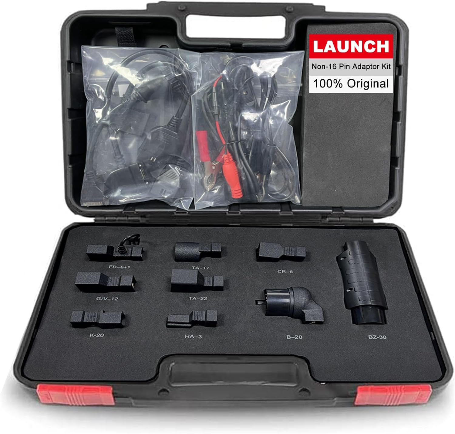 Launch оригинальный комплект переходников-адаптеров: Mercedes, BMW, Sprinter, VAG, PSA, GAZ и др. LAUNCH BOX Non-16 Pin Adapter