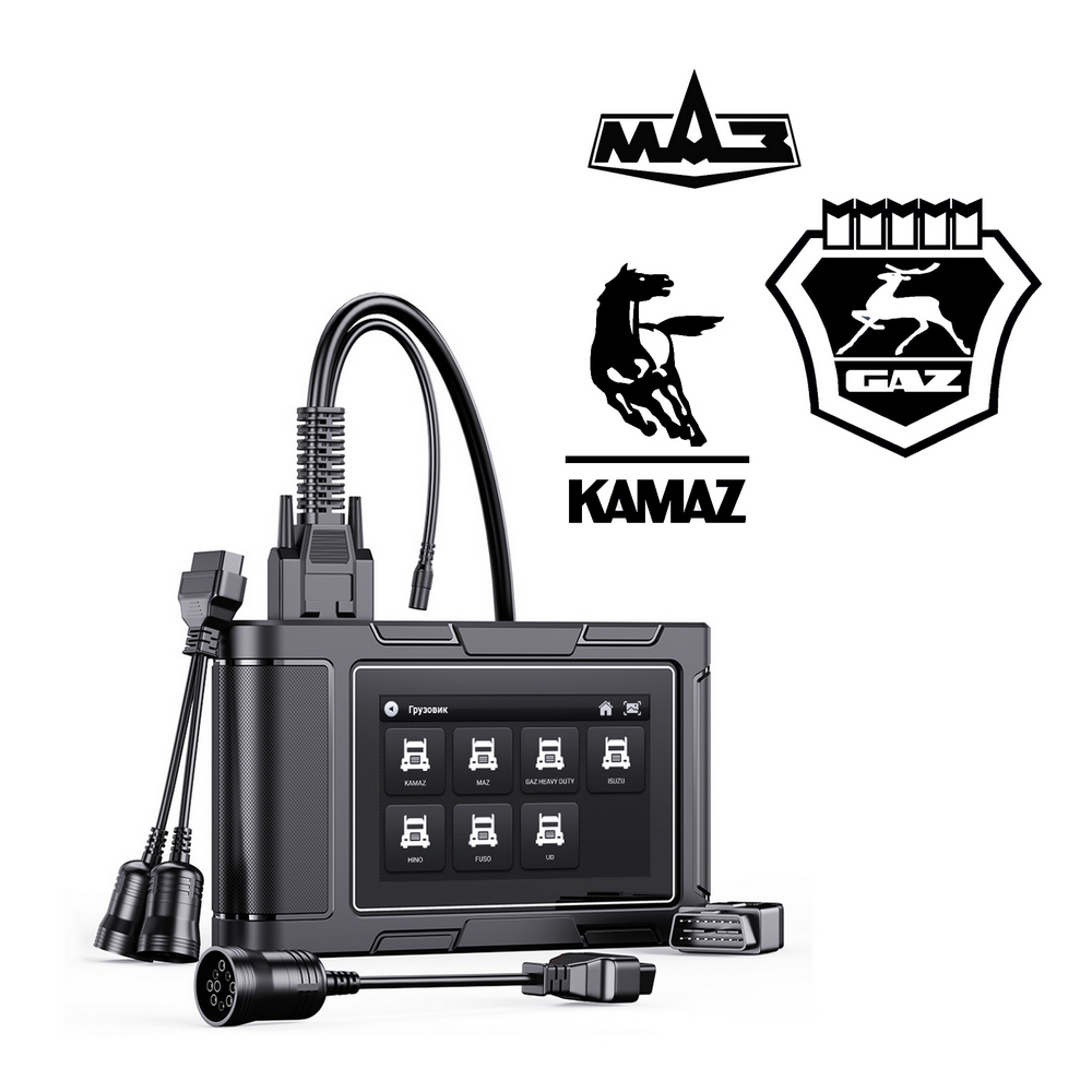 Ancel HD3800 - диагностический сканер+планшет для грузовых авто КАМАЗ, МАЗ, ГАЗ. Лучшее решение при ограниченном бюджете!